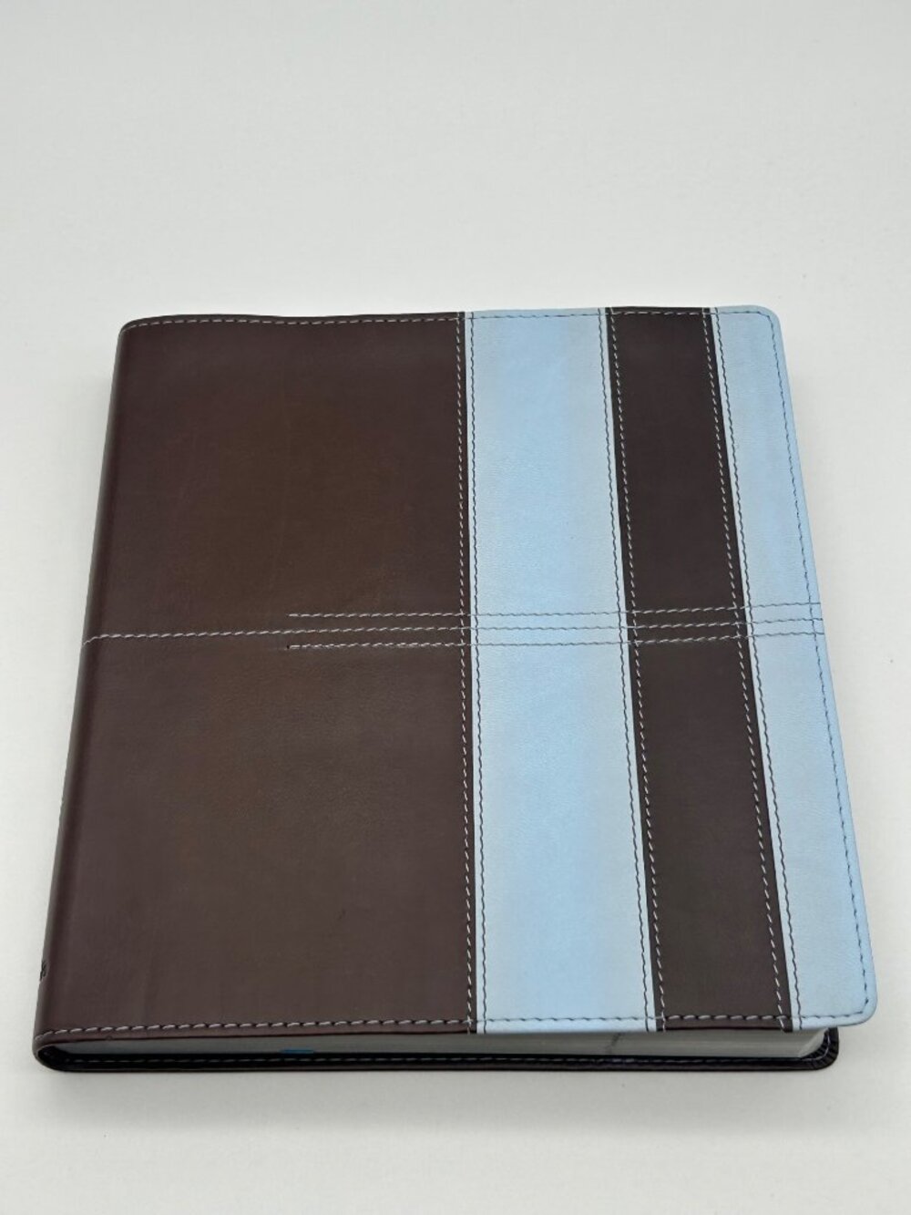 Biblia Cuadrangular B2 NVI Duotono Marron/Celeste Editorial Vida Rare OOP New - Picture 8 of 11